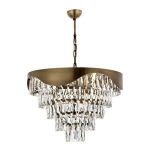 Spoil Klasik Avize E27 96w 60cm Metal, Cam Eskitme Dorbien-av-4287-e60