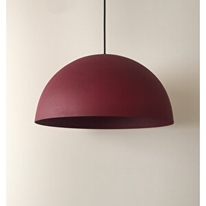 Retro Bordo Içi Bordo Metal Sarkıt Avize 40 Cm En