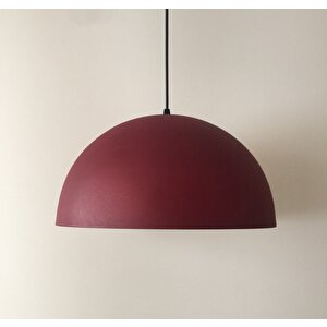 Retro Bordo Içi Bordo Metal Sarkıt Avize 40 Cm En