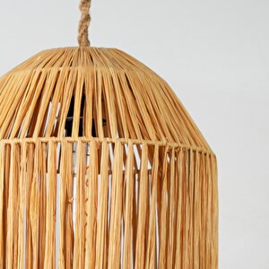 Colle Modern Avize E27 12w 35cm Rafya Doğal Dorbien-slr-8054