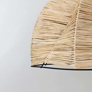 Yıldız Modern Avize E27 12w 60cm Rafya Doğal/siyah Dorbien-slr-8097