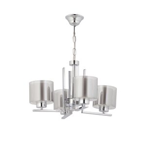 Silindir Modern Avize E27 48w 50cm Metal Krom Dorbien-fz-7395-4k
