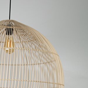Asel Modern Avize E27 12w 60cm Rattan Doğal Dorbien-slb-8004