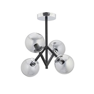 Top Modern Avize E27 48w 45cm Metal Siyah Dorbien-fz-7401-4bsy