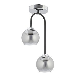 İmbalance Modern Avize E27 24w 27cm Metal Krom/siyah Dorbien-fz-7450-2k
