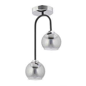 İmbalance Modern Avize E27 24w 27cm Metal Krom/siyah Dorbien-fz-7450-2k