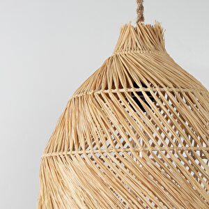 Spiral Modern Avize E27 12w 40cm Rafya Doğal Dorbien-slr-8033