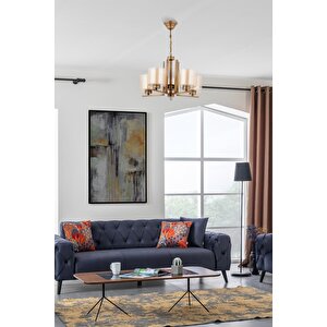Silindir Modern Avize E27 60w 50cm Metal Eskitme Dorbien-fz-7395-5e