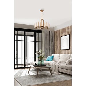 Silindir Modern Avize E27 60w 50cm Metal Eskitme Dorbien-fz-7395-5e