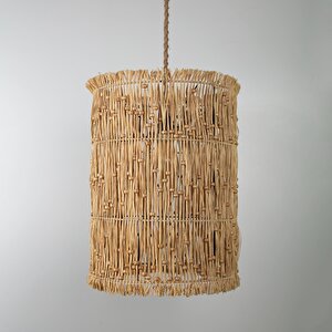 Çalıkuşu Modern Avize E27 12w 40cm Rafya Doğal Dorbien-slr-8002-l
