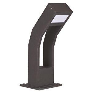 Bahçe Bollard Led 6w 15x8cm Alüminyum Profil Siyah Dorbien-bbo-68228-bsy-led-k