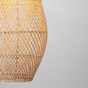 Lena Modern Avize E27 12w 25cm Rattan Doğal Dorbien-slb-8019