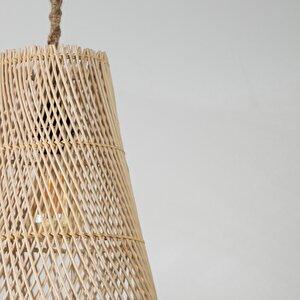 Lena Modern Avize E27 12w 25cm Rattan Doğal Dorbien-slb-8019