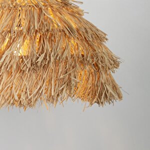 Justo Modern Avize E27 12w 40cm Rafya Doğal Dorbien-slr-8014