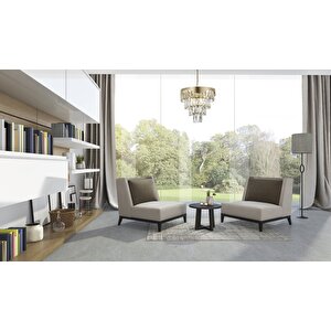 Spoil Klasik Avize E27 72w 40cm Metal, Cam Sarı Dorbien-av-4287-bsa40
