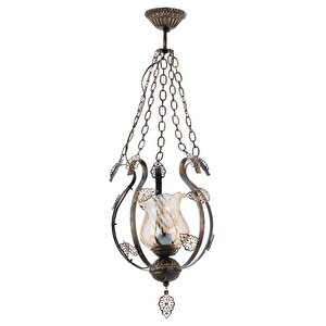 Kuğu Klasik Avize E27 12w 26cm Metal Eskitme Dorbien-fz-7510-te