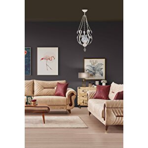Kuğu Klasik Avize E27 12w 26cm Metal Beyaz Dorbien-fz-7510-tb