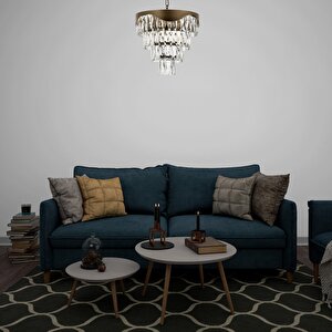 Spoil Klasik Avize E27 72w 40cm Metal, Cam Eskitme Dorbien-av-4287-e40