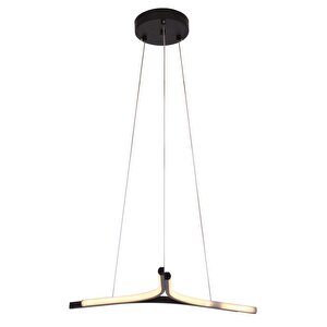 Yıldız Modern Avize Led 27w 60x60cm Alüminyum Profil Siyah Dorbien-ev-10382-3bsy