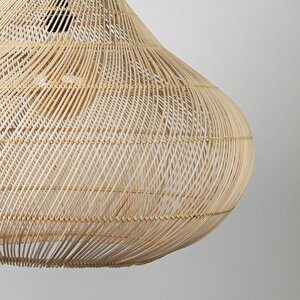 Sarmal Modern Avize E27 12w 60cm Rattan Doğal Dorbien-slb-8018