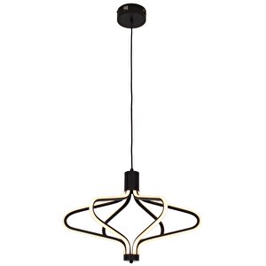 Yıldız Modern Avize Led 64w 60x60cm Alüminyum Profil Siyah Dorbien-ev-10380-6bsy