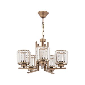 Kristal Modern Avize E27 60w 50cm Metal Eskitme Dorbien-fz-7396-5e