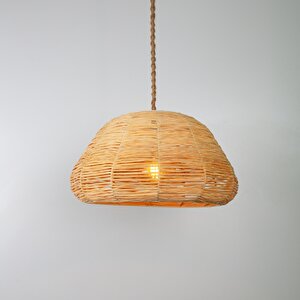 Dila Modern Avize E27 12w 30cm Rafya Doğal Dorbien-slr-8096