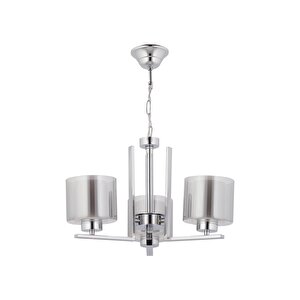 Silindir Modern Avize E27 36w 50cm Metal Krom Dorbien-fz-7395-3k