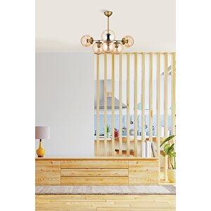 Birleşik Modern Avize E27 72w 70cm Metal Eskitme Dorbien-fz-7402-6e