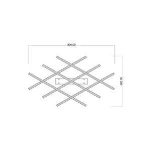 Yıldız Modern Avize Led 60w 90x60cm Alüminyum Profil Siyah Dorbien-ev-10379-3y-bsy