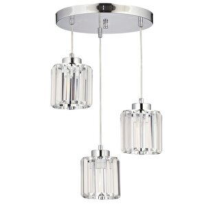 Bottle Modern Avize E27 36w 30cm Metal Krom Dorbien-fz-7383-3y-k