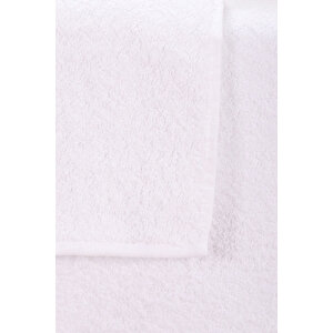 2 Parça Kadın / Erkek Banyo Duş Hamam Havlu Seti 90x150 Cm %100 Pamuklu Beyaz