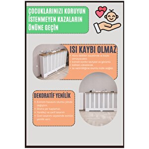 Perge Model, Beyaz Üstü Çam Renk, 116 Cm Petek Kaplama, Dresuar