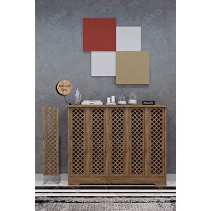 Perge Model, Çam Renk, 96 Cm Petek Kaplama, Dresuar