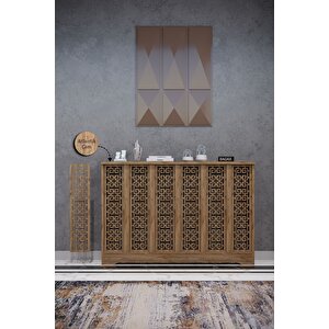 Karatay Model, Çam Renk, 116 Cm Petek Kaplama, Dresuar