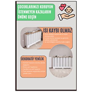 Bodrum Model, Beyaz Üstü Çam Renk, 136 Cm Petek Kaplama, Dresuar
