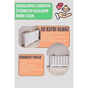 Petek Önü Dresuar Kaplama 116cm Çok Amaçlı Dolaplar Mobilya Kalorifer Petek Önü Kapatma Dekorasyon