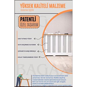 Petek Önü Dresuar Kaplama 136cm Çok Amaçlı Dolaplar Mobilya Kalorifer Petek Önü Kapatma Dekorasyon