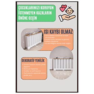 Karatay Model, Beyaz Üstü Çam Renk, 76 Cm Petek Kaplama, Dresuar