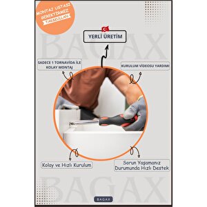 Karatay Model, Beyaz Üstü Çam Renk, 76 Cm Petek Kaplama, Dresuar
