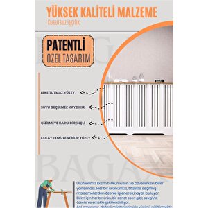 Pera Model, Beyaz Renk, 76 Cm Petek Kaplama, Dresuar