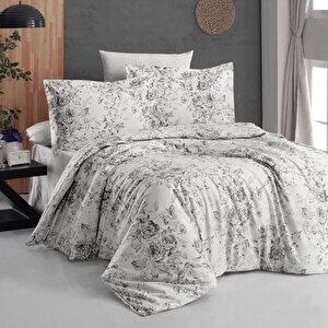 Poplin Saten Floral Double Nevresim Takımı