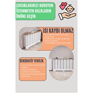 Pera Model, Beyaz Üstü Çam Renk, 76 Cm Petek Kaplama, Dresuar