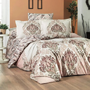 Poplin Saten Barok Double Nevresim Takımı