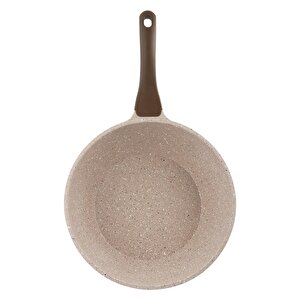 Wok Tava Vizon 28 Cm Döküm Granit