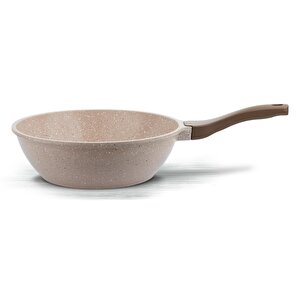 Wok Tava Vizon 28 Cm Döküm Granit