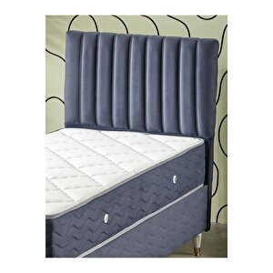 Ezgi 90x190 Tek Kişilik (baza+başlık+yatak) 3 Lü Set (babyface İndigo)