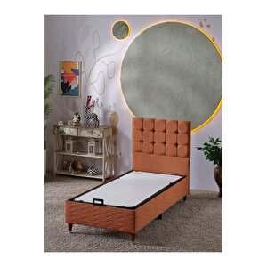 Bengü 90x190 Tek Kişilik (baza+başlık) 2 Li Set (babyface Kiremit)