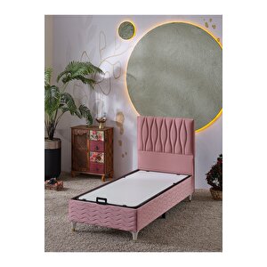 Almula 90x190 Tek Kişilik (baza+başlık) 2 Li Set (pembe)