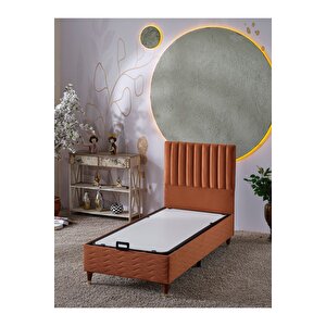 Ezgi 90x190 Tek Kişilik (baza+başlık+yatak) 3 Lü Set (babyface Kiremit)